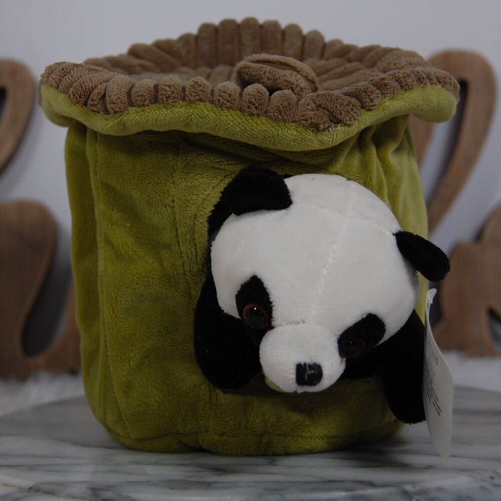 Smithsonian Petting Zoo 8" Baby Panda in Asian Hut Stuffed Animal Plush Toy NWT